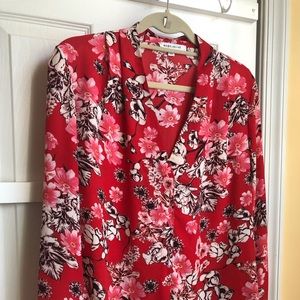 Rose + Olive Top, SZ Medium